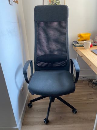 Silla de oficina IKEA negra