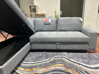 Sofá Rinconera Cama Chaise Longue y Arcón