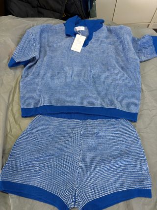 Coordinato blu e bianco