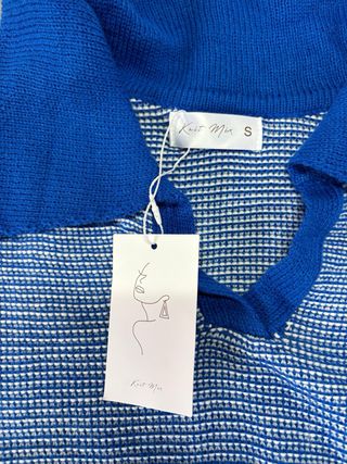 Coordinato blu e bianco