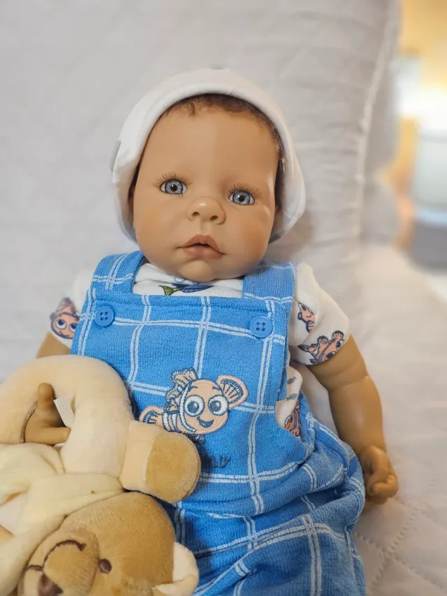 Muñeco Reborn Bebé Azul