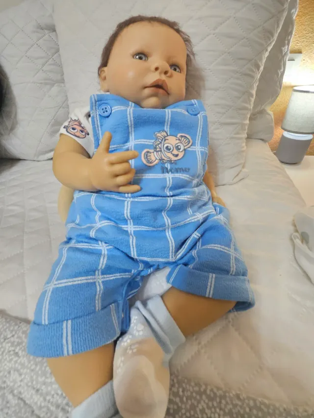 Muñeco Reborn Bebé Azul