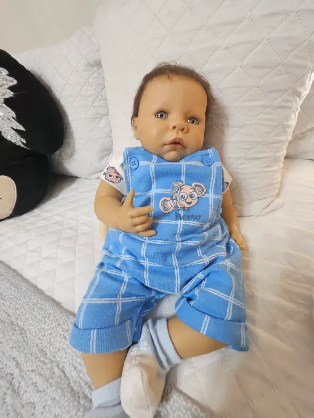 Muñeco Reborn Bebé Azul