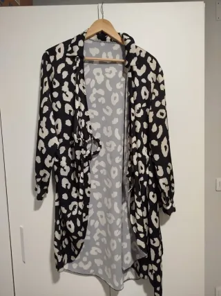 Kimono estampado leopardo talla única
