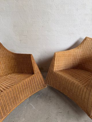 Sillones de mimbre 