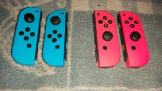 Lote 4 Joy-Con Nintendo Switch Azul y rojo leer l 