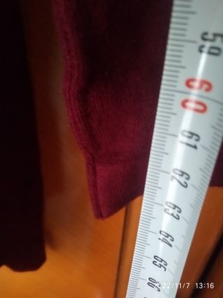 Chaqueta punto granate mujer XXL