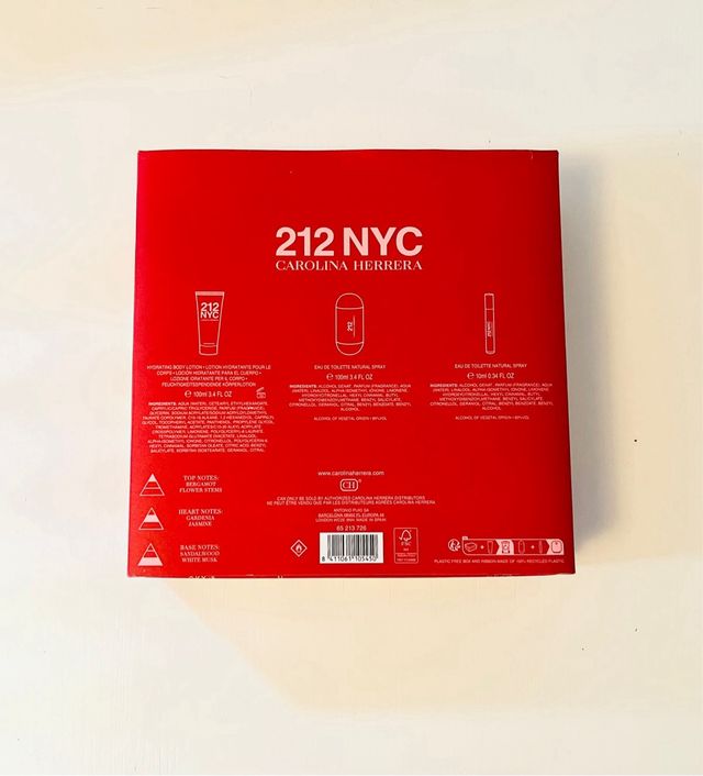 Caja Cofre Carolina Herrera 212 NYC Vacía