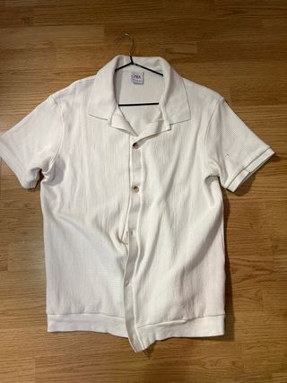 Camisa Zara botones manga corta