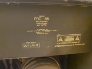 Amplificador Fender Pro 185
