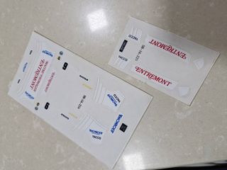 Scalextric adhesivos Entremont ferrari gto