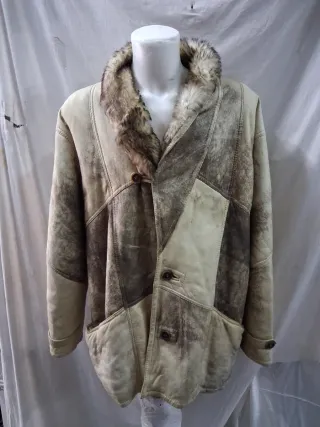 Giacca Montone Shearling Uomo Tg 54