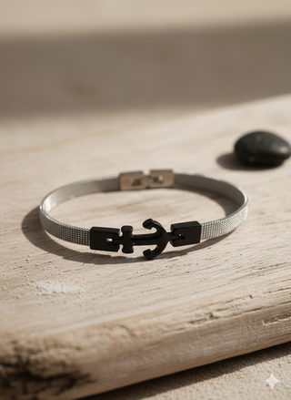 Bracciale Uomo Ancora Stile Nautico