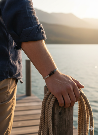 Bracciale Uomo Ancora Stile Nautico