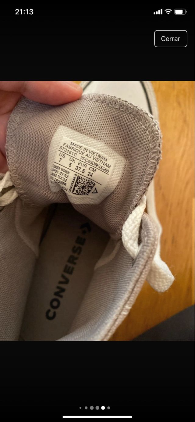 Converse Edición Limitada gris