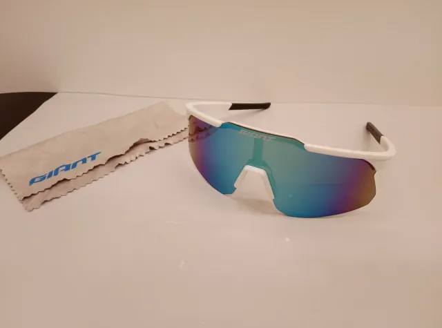 Occhiali da ciclismo Giant bianchi nuovi