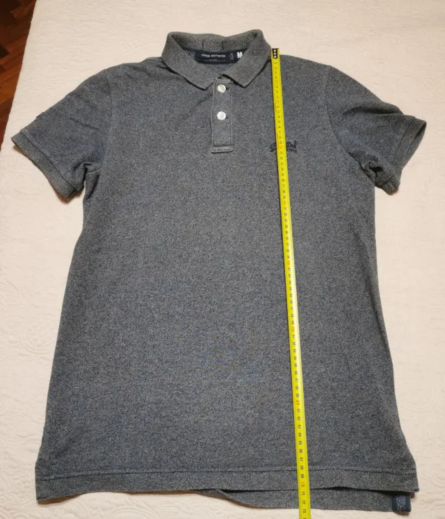 Polo Superdry talla M azul jaspeado