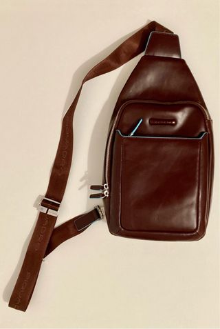 Mochila Bolso Piquadro Cuero Marrón Hombre