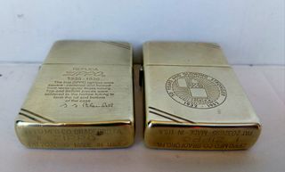 Set 5 Accendini Zippo Replica Vintage Solid Brass.