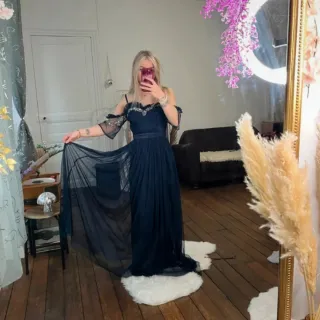Vestido de fiesta azul