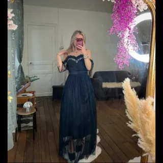 Vestido de fiesta azul