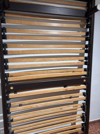 Base Cama Madera  de 90 cm Marrón