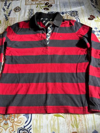 Polo manga larga rayas mujer Tommy Hilfiger