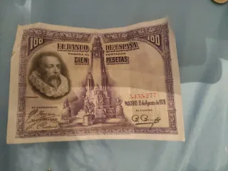 Billete 100 pesetas Banco de España 1928