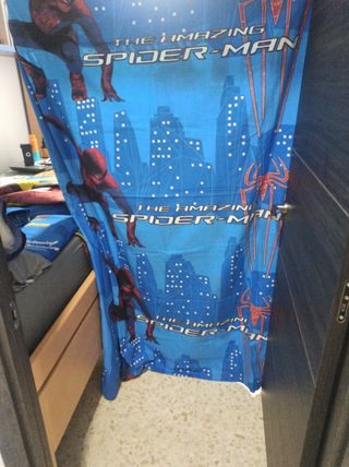Funda Nórdica y Cortinas Spiderman Cama 90