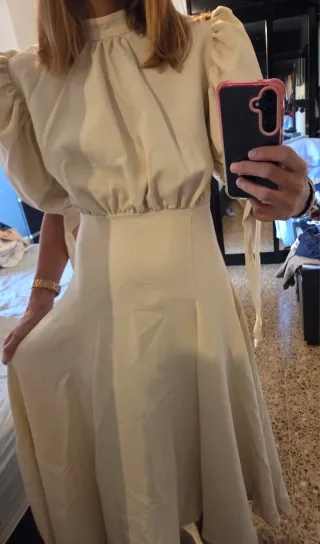 Vestido Coosy blanco roto nuevo