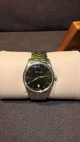 Reloj Hamilton Negro y Plateado