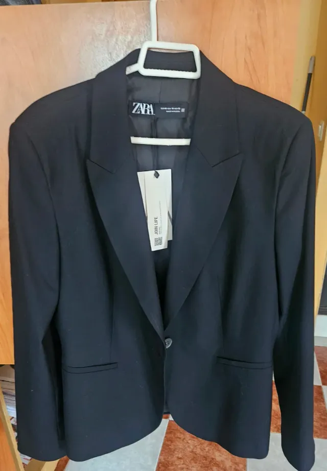 Chaqueta Zara Negra Mujer