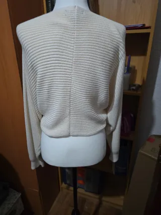 Chaqueta de punto beige