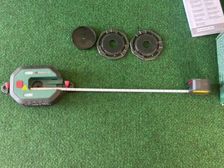 nivel de burbuja con láser  cinta métrica Parkside