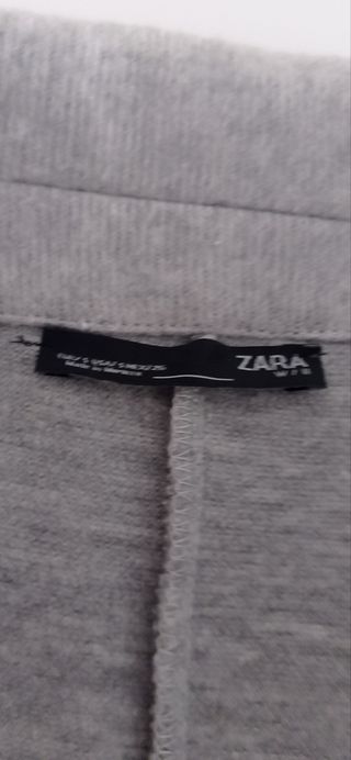Abrigo gris tacto soft Zara T. S