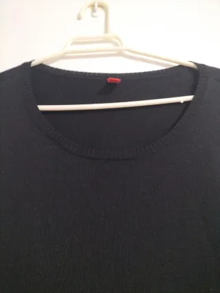 Vestido negro manga larga