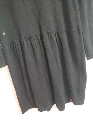 Vestido negro manga larga