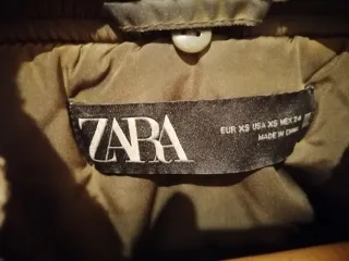 Cazadora bomber verde talla XS