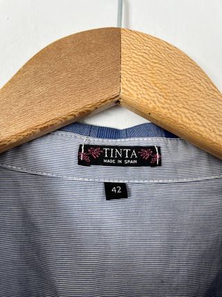Camisa vintage cuadros azul y blanco Talla XL