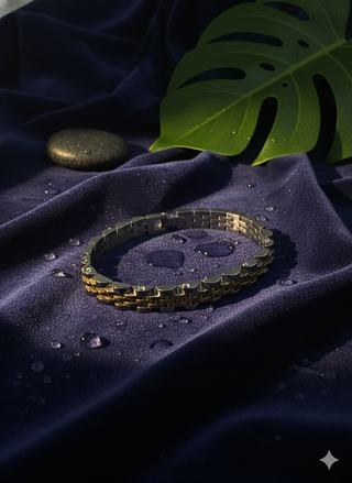 Bracciale Uomo Bicolore Oro Argento
