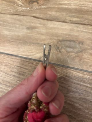 Portafoto Babbo Natale Rosso Glitter