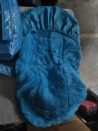 Saco y bolso azul