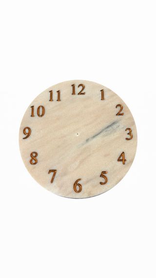 Quadrante Orologio in Marmo rosa del Portogallo 