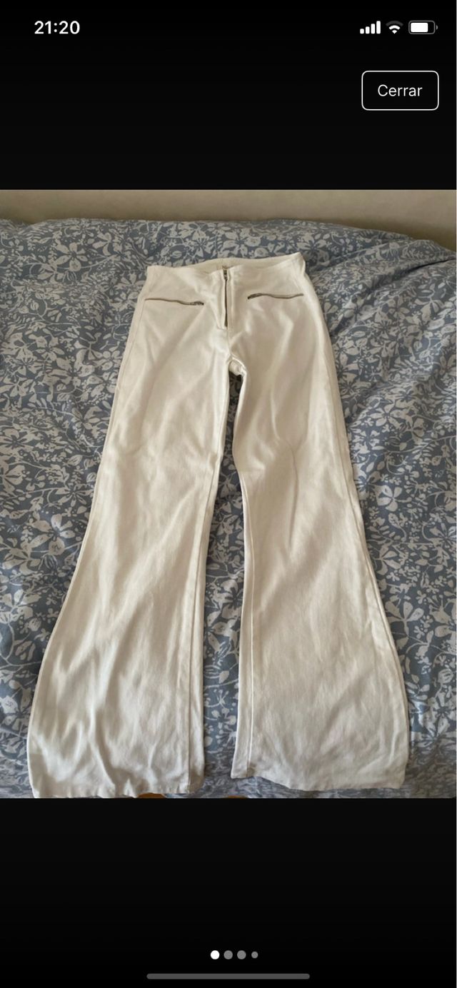 Vaqueros campana blancos Nicoli