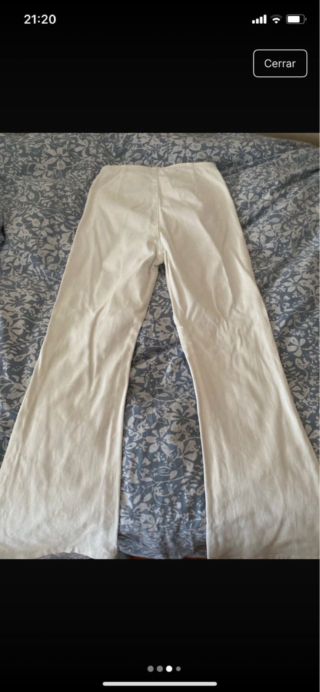 Vaqueros campana blancos Nicoli