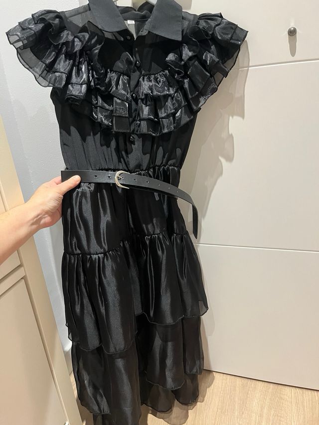 Disfraz Miércoles Addams Negro