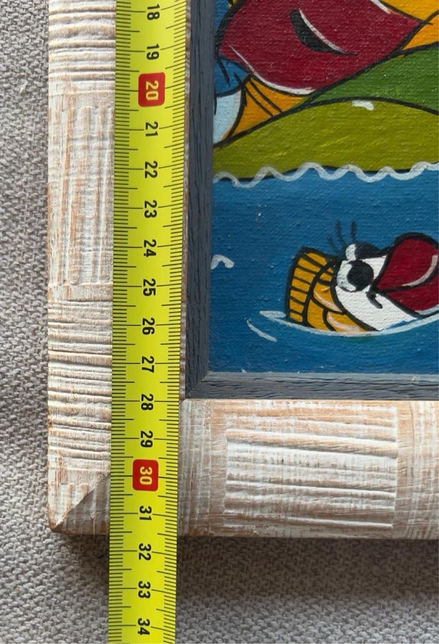 Cuadro Republica Dominicana con marco 