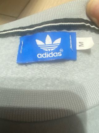 Sudadera Adidas Gris Logo Trefoil