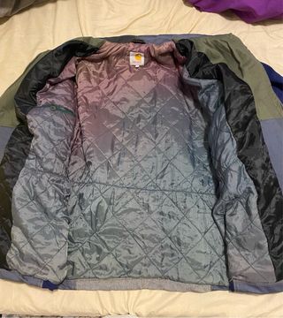 Chaqueta Carhartt Color Block Azul y Marrón