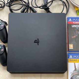 PS4 Slim 500GB + 2 Mandos + 2 Juegos 